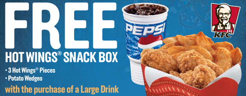 Coupon Free Kfc Hot Wings Snack Box My Hollywood Dream