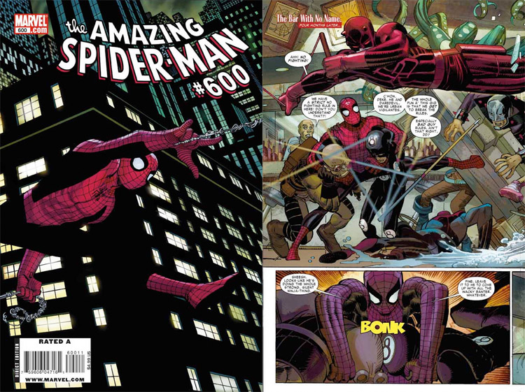 spiderman 600 cover and page